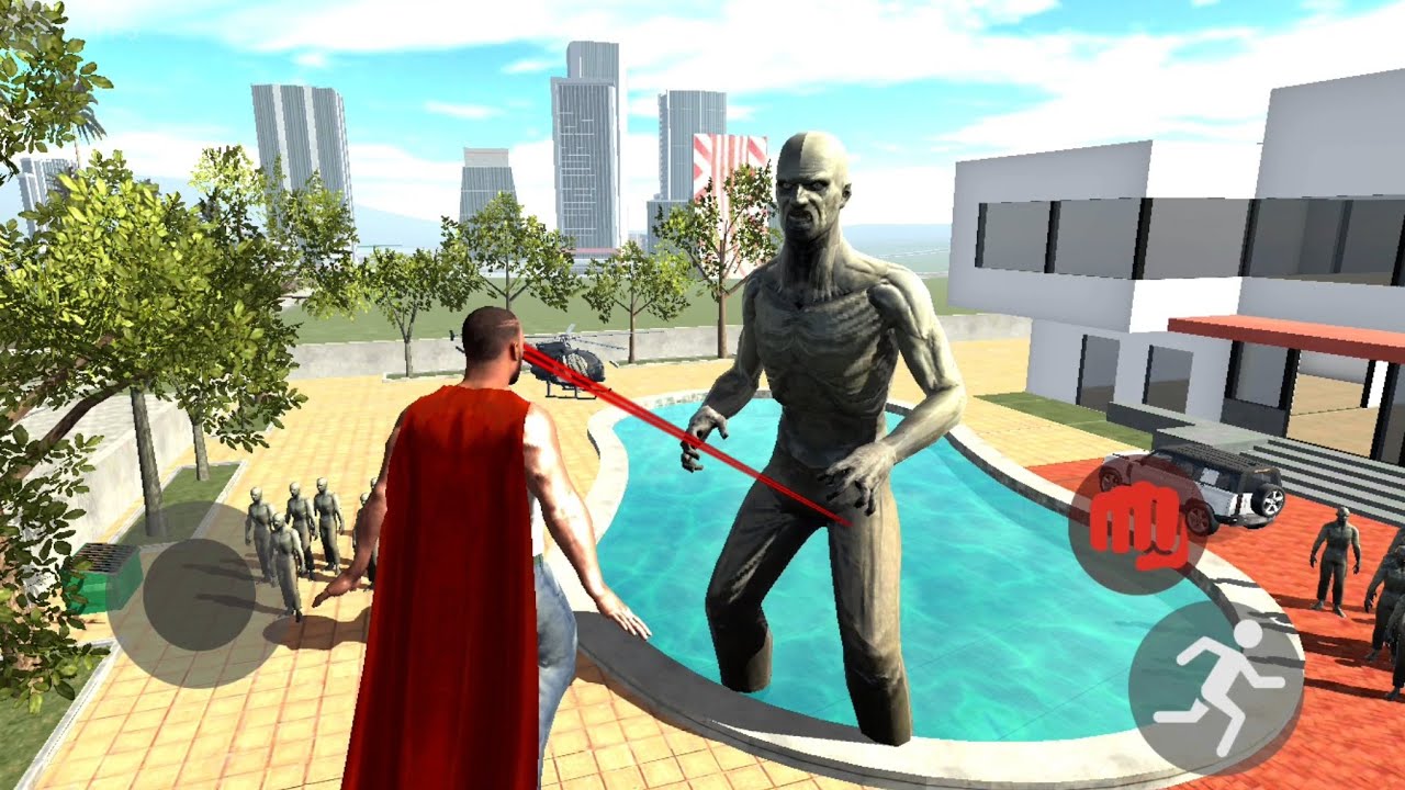 Superman Vs Giant Zombie || Indian bike driving 3d game 