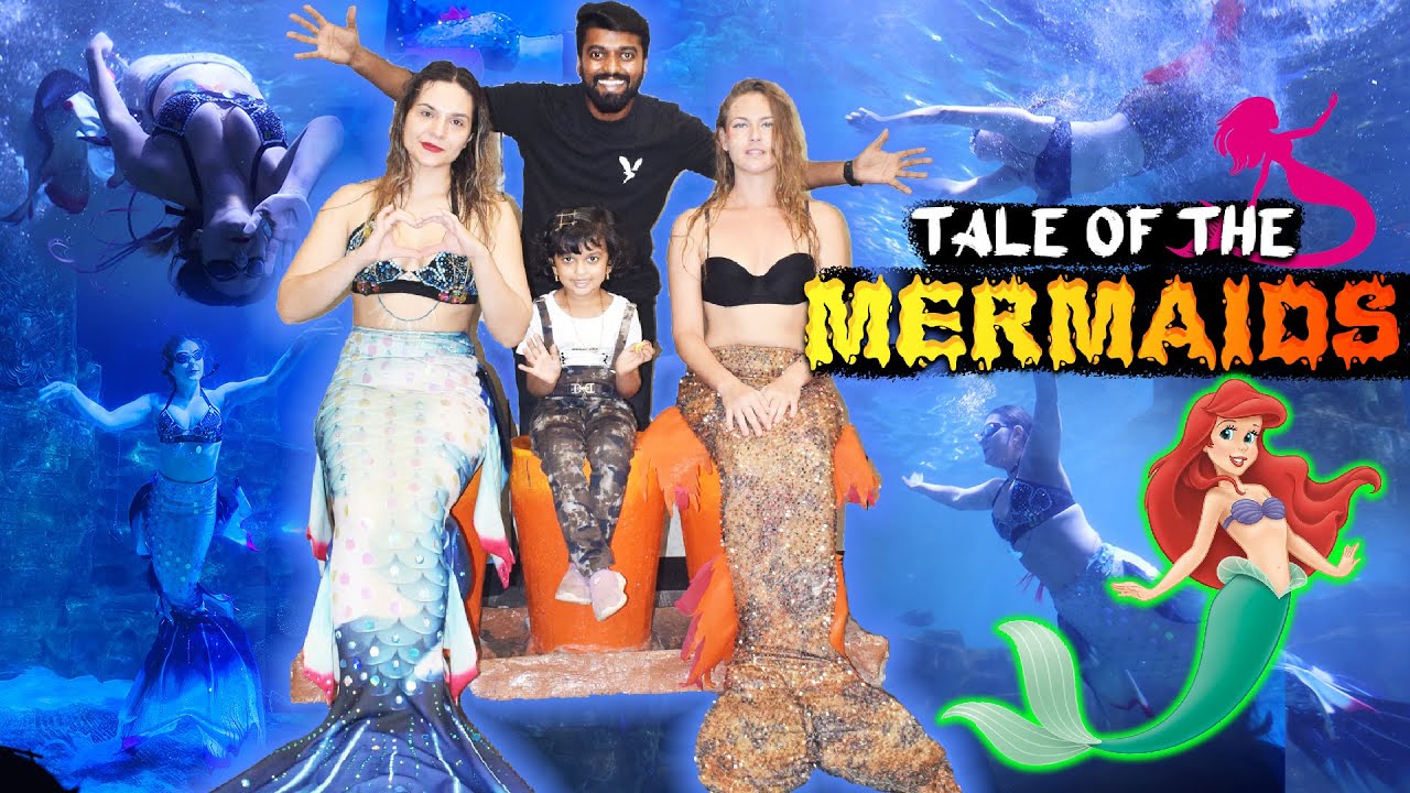 MEETING 😍 Beautiful 🧜‍♀️ MERMAIDS with Lil Johanna at VGP Marine Kingdom ECR Chennai | DAN JR VLOGS