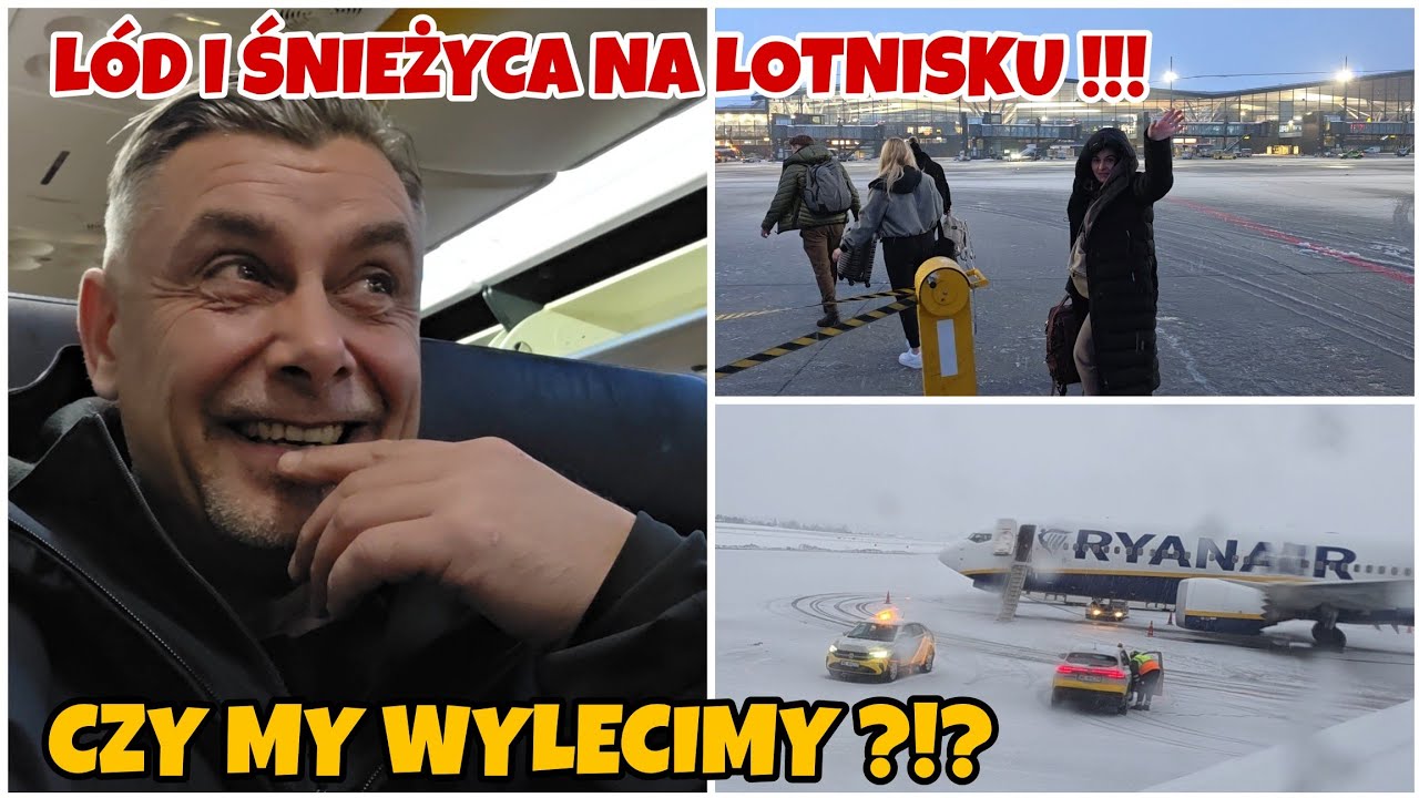 Totalny CHAOS na lotnisku! Oblodzone samoloty i wielka niewiadoma