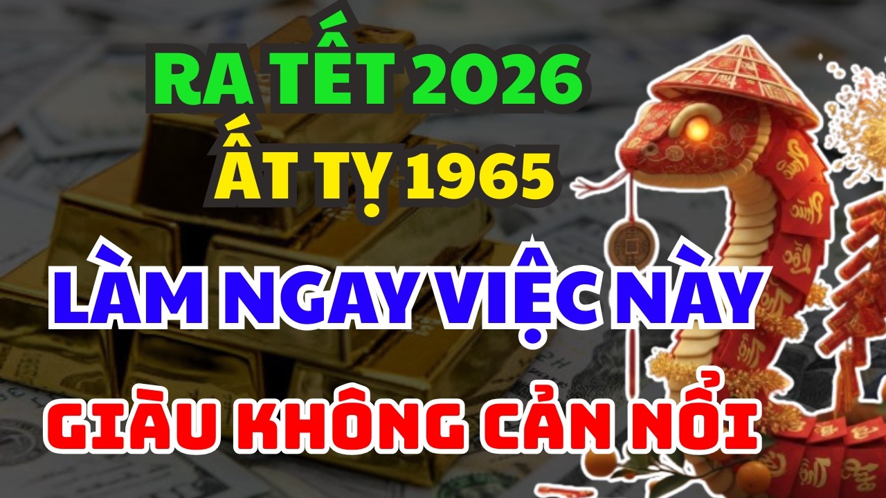 RA TẾT 2026,  ẤT TỴ 1965  LÀM 5 VIỆC NÀY ẮT NỔ LỘC ẦM ẦM,ĐỔI ĐỜI GIÀU CÓ PHÁT TÀI