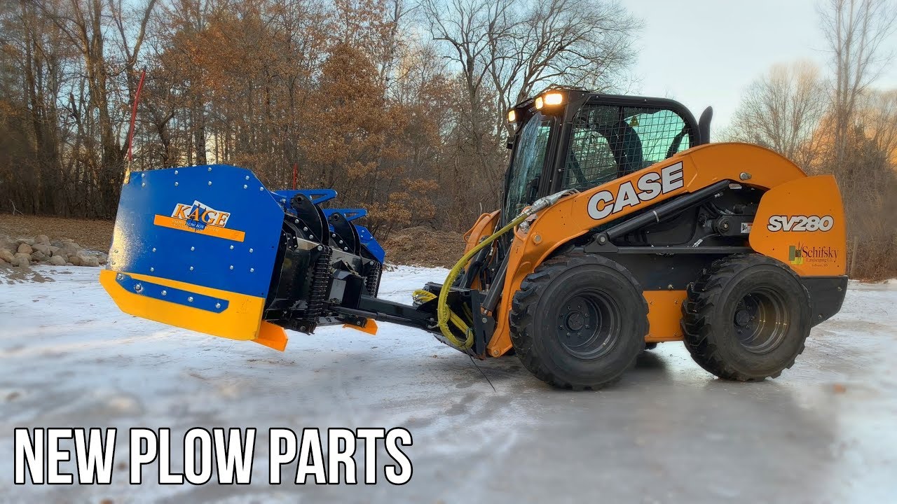 New Snow Plow Parts | Case Skid Loader With Kage Plow