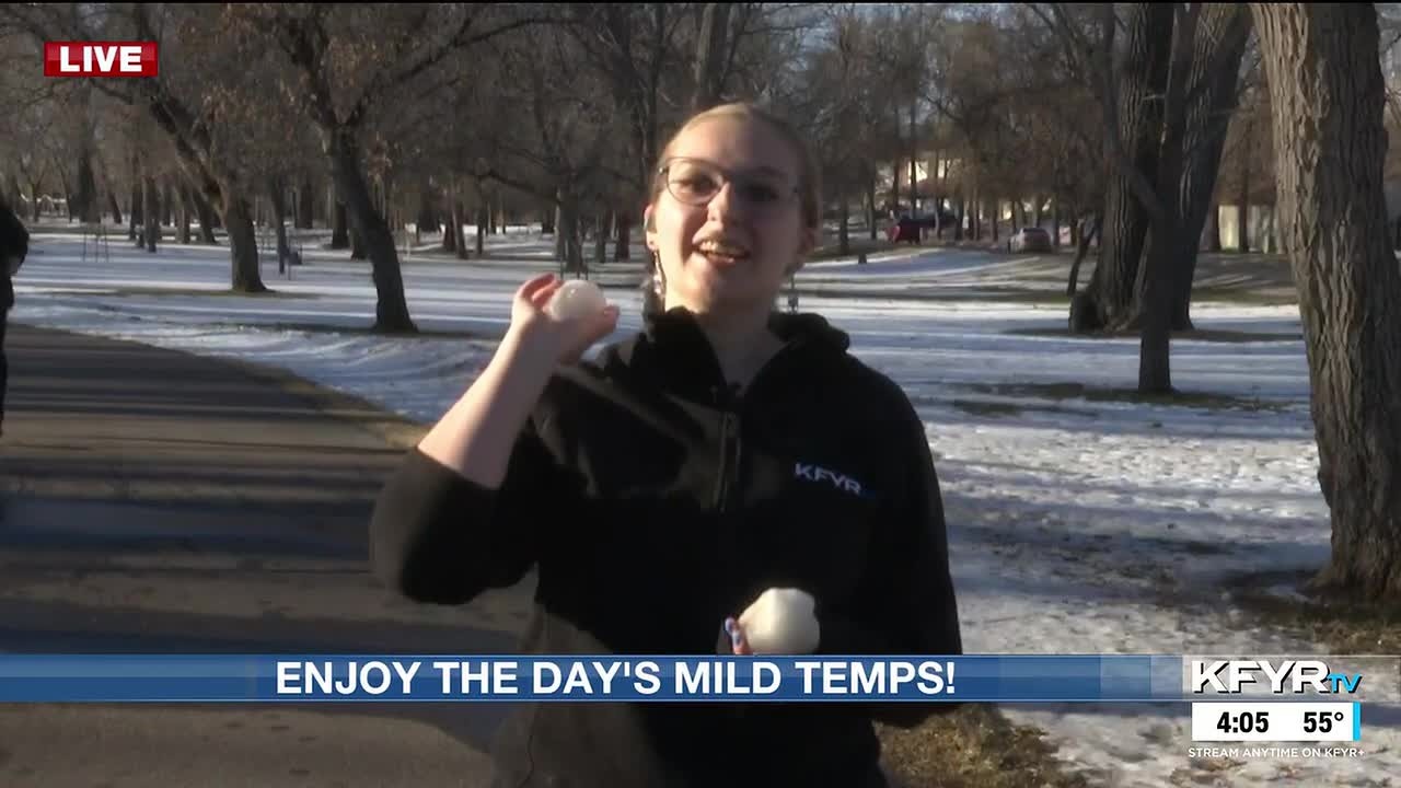 Meteorologist Meghan Chada enjoys 'false spring' outdoors!