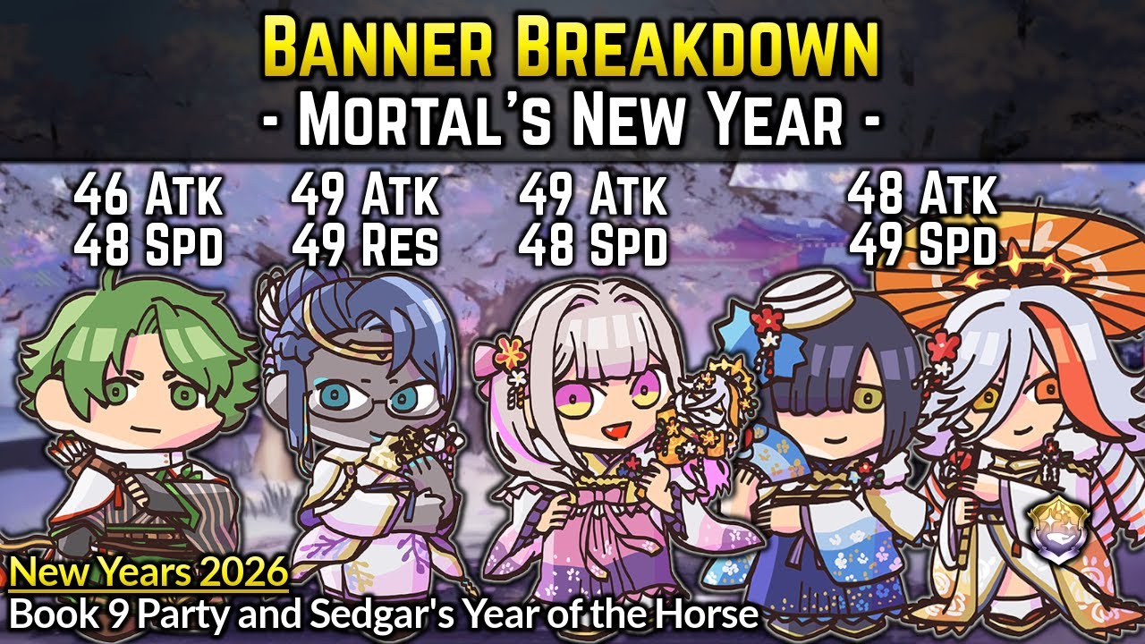 New Years Duo Baldr/Hodr, Vali, Heimdallr, & Sedgar (2026) | Banner Breakdown: Mortal's New Year