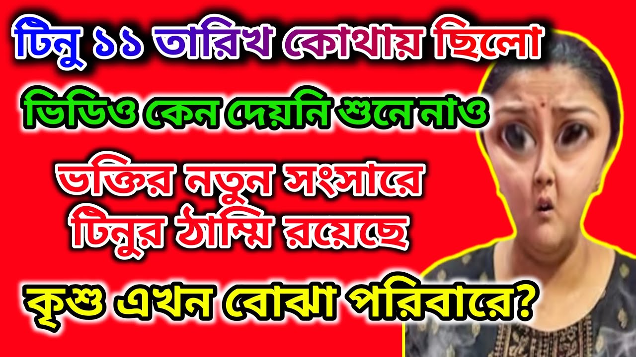 টিনু 11 তারিখ কোথায় ছিলো Video কেন দেয়নি 🤔 শুনে নাও ভক্তির নতুন সংসারে ঠাম্মি রয়েছে 🤔 #tinavlogs 