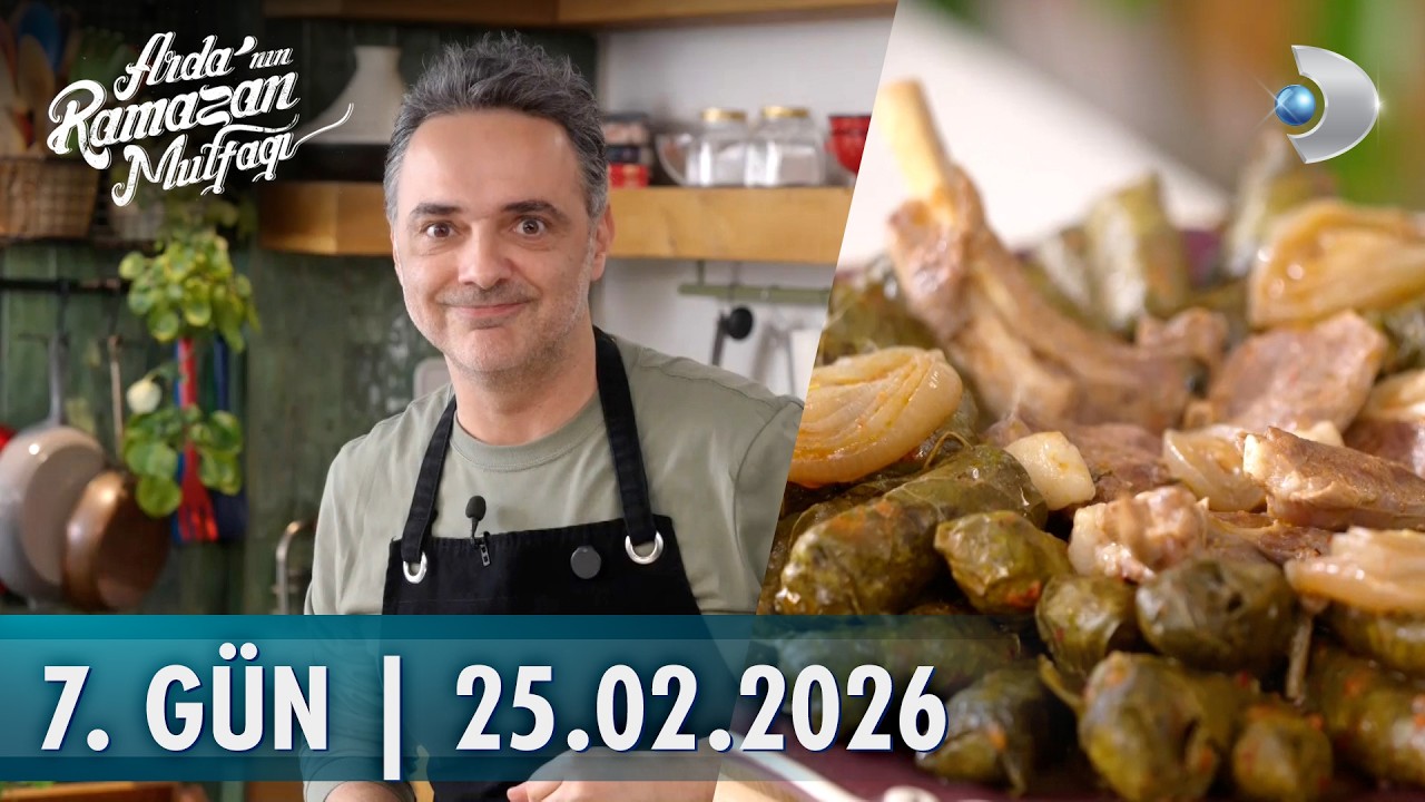 Arda'nın Ramazan Mutfağı 7. Gün | Etli Yaprak Sarma, Peynirli Muska Börek ve Pudingli Kadayıf Tatlı