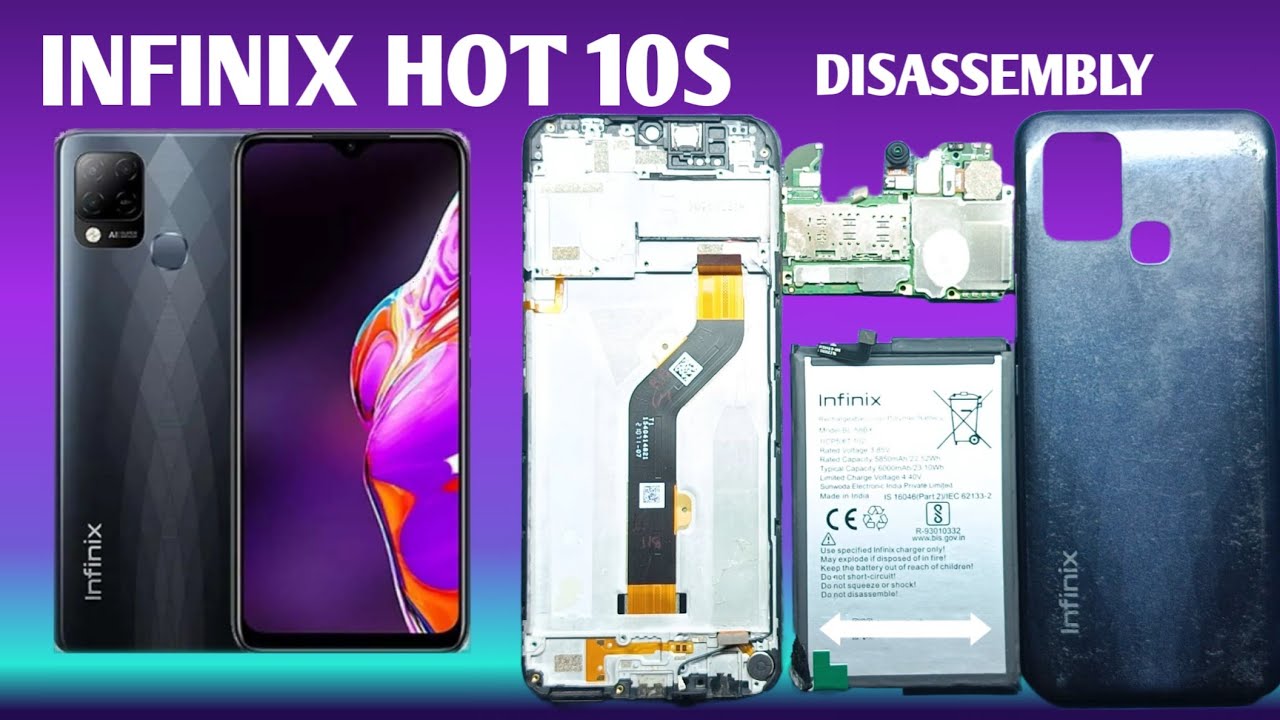 Infinix Hot 10S Disassembly Teardown How To Open Repair