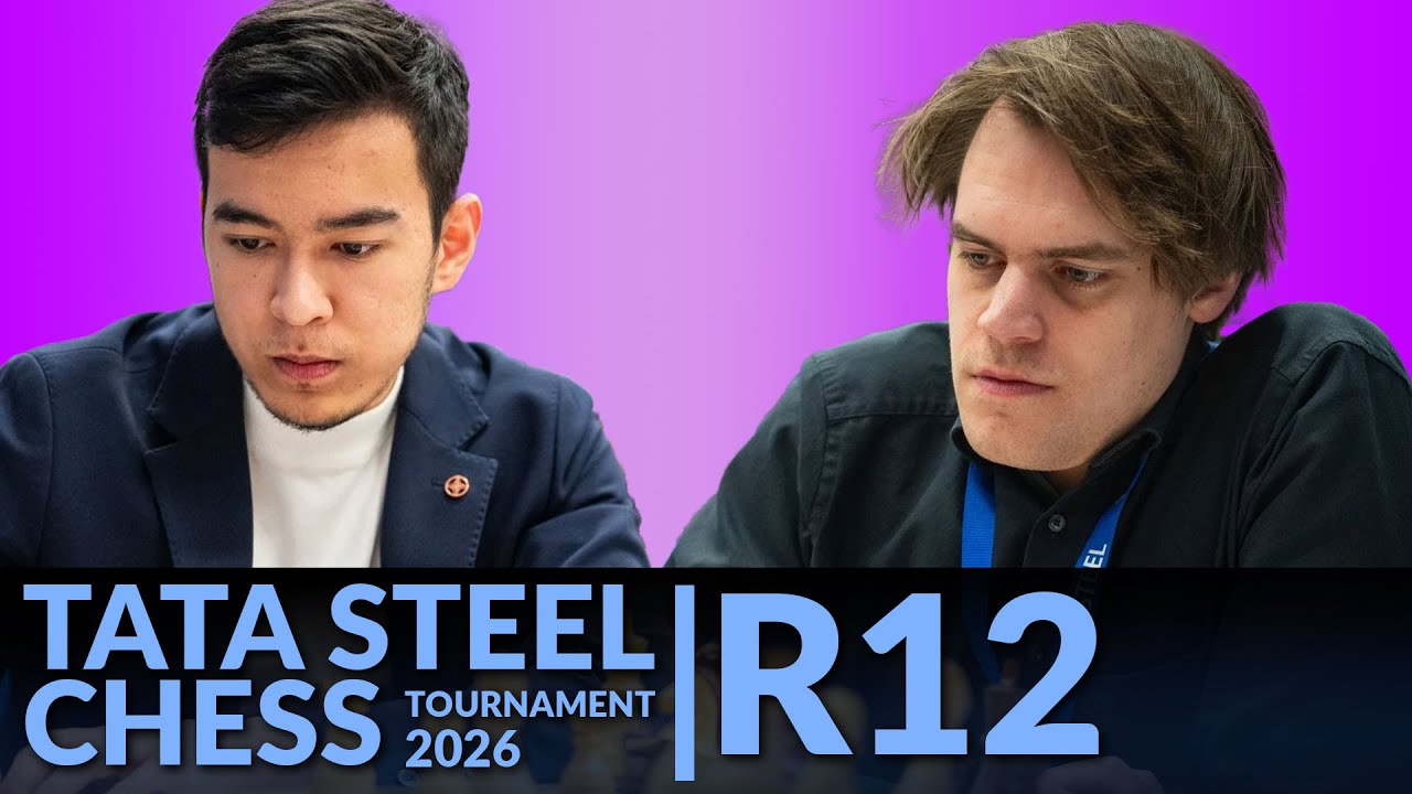 Sheer will power | Nodirbek Andusattorov vs Matthias Bluebaum | Tata Steel Masters Round 12