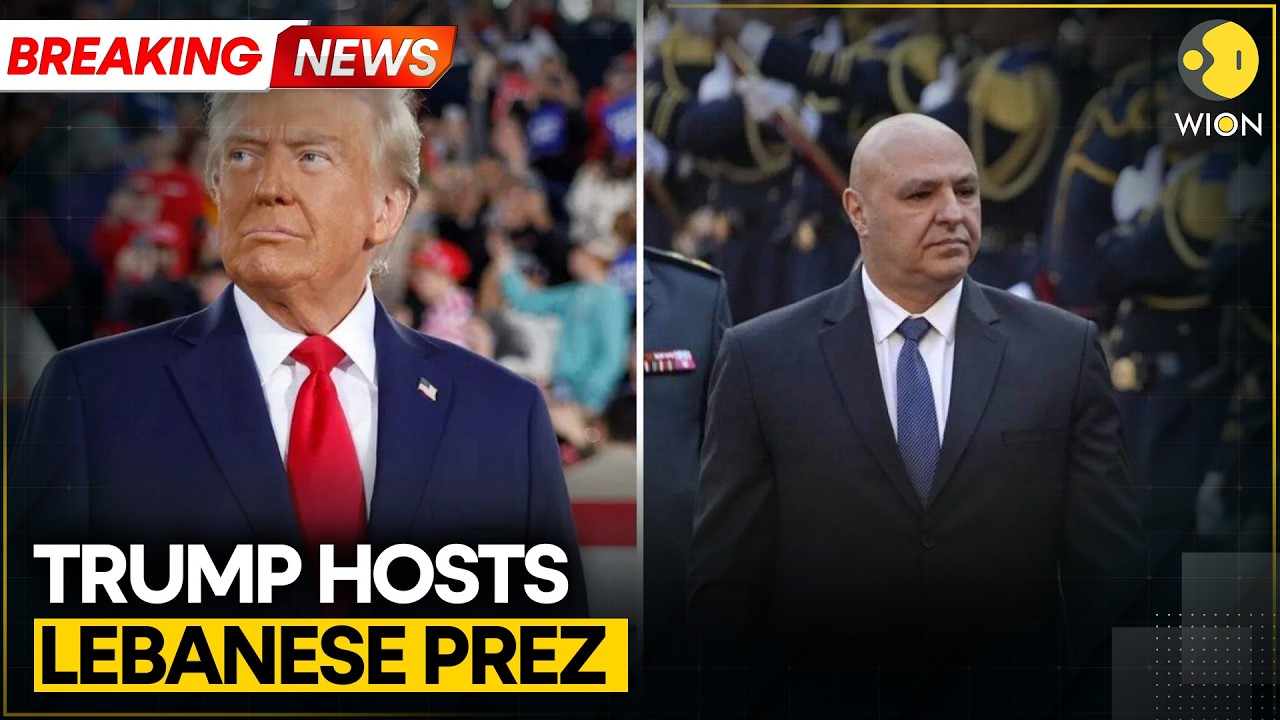 Trump Hosts Lebanese President Aoun in the White House | WION BREAKING