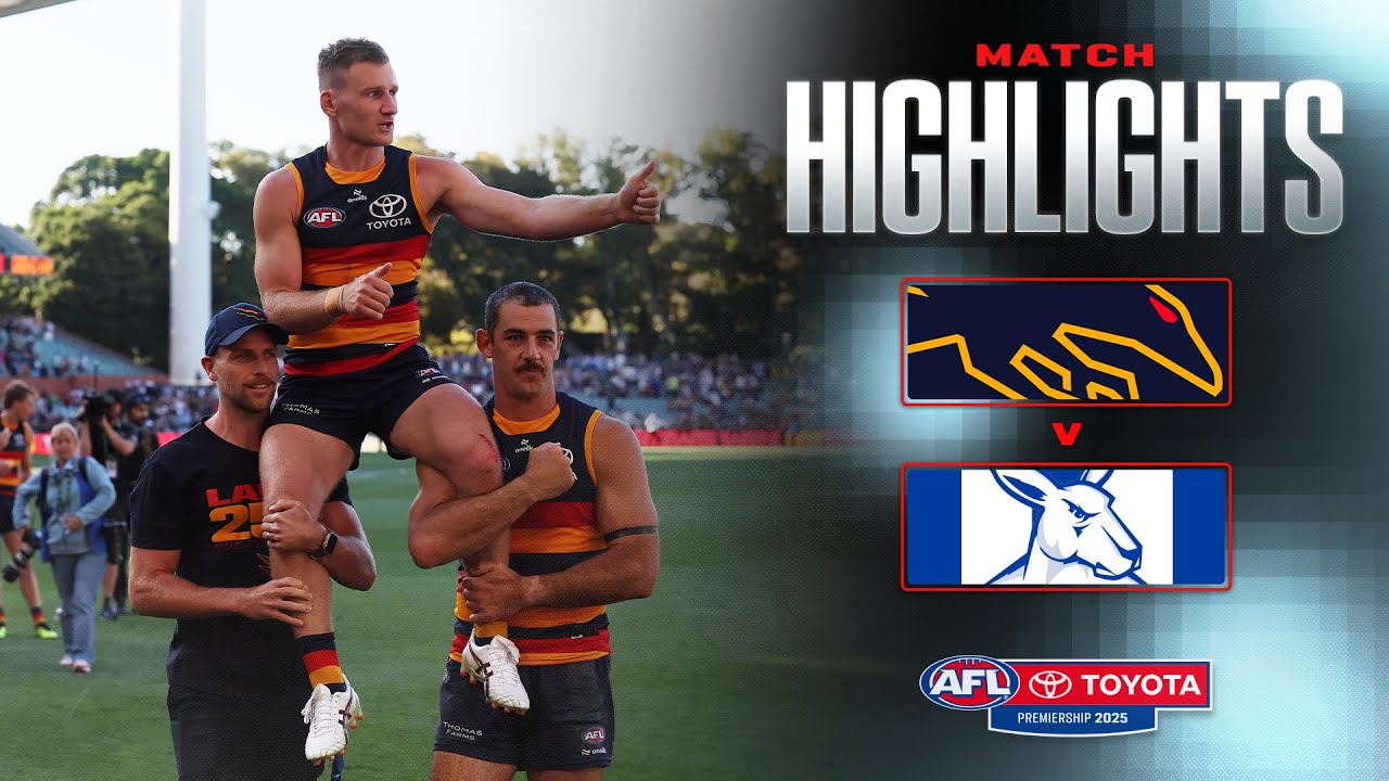 Adelaide Crows v North Melbourne Highlights | Round 3, 2025 | AFL