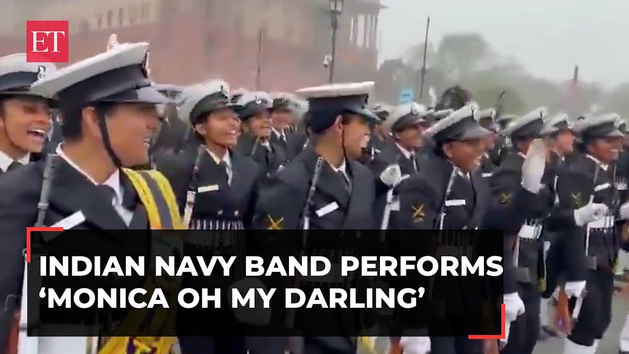 Republic Day 2024 rehearsal: Indian Navy Band steals the show with &lsquo;Monica Oh My Darling&rsquo;&nbsp;rendition