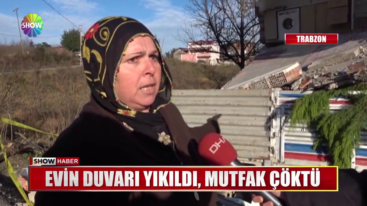 Kadın sürücü kamyonetle eve girdi