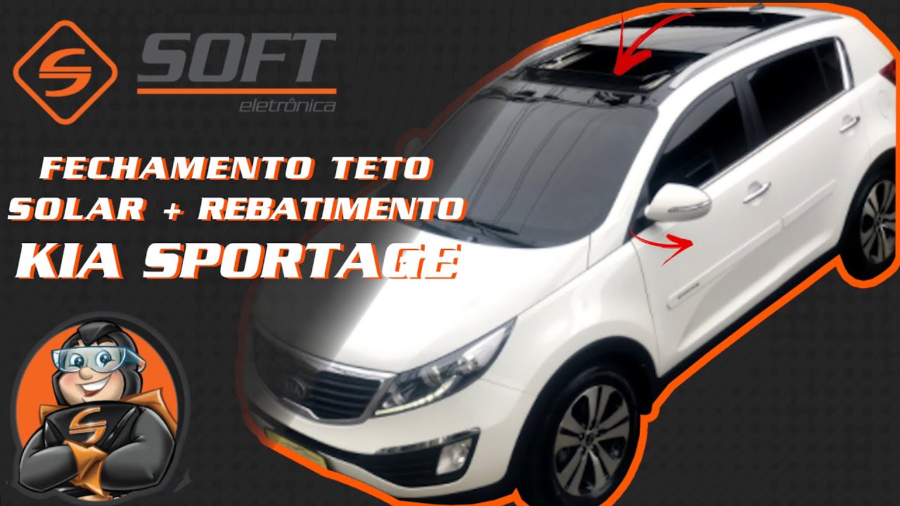 Kia Sportage - Rebatimento dos Retrovisores e Fechamento do Teto Solar Soft TRT31