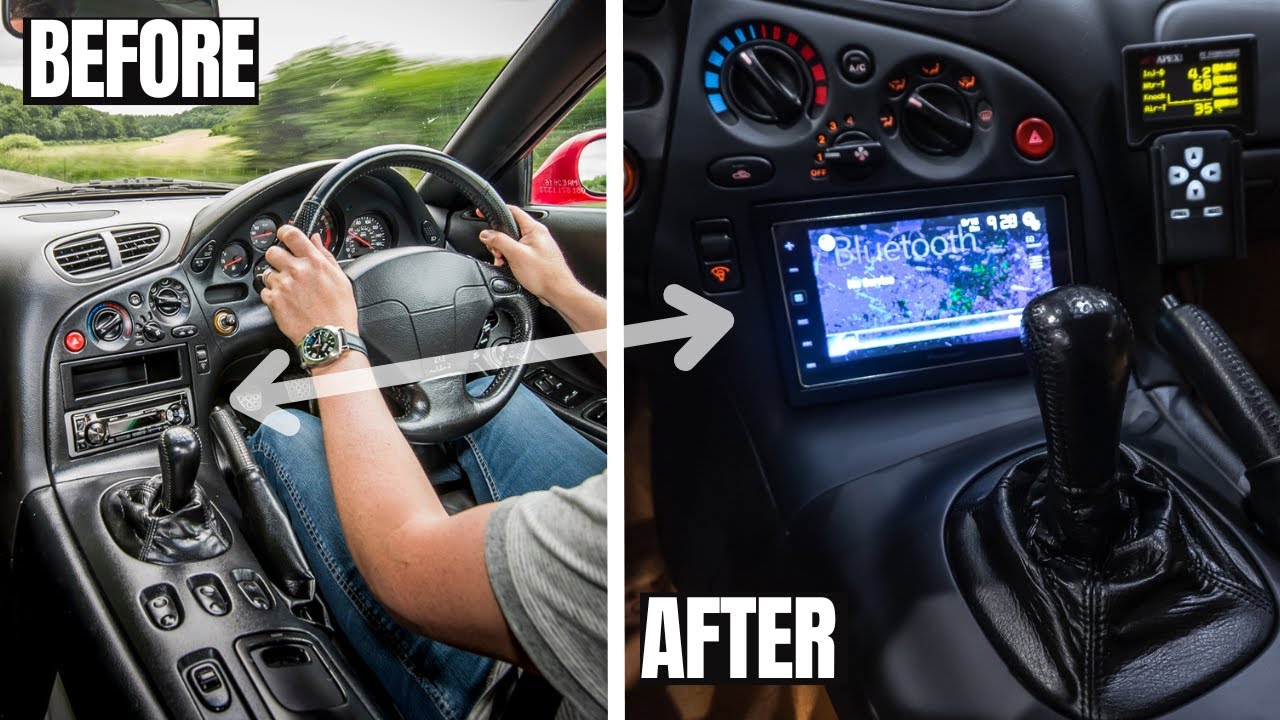 FD RX7 Build Seires - Double Din Head Unit Install + Door Speaker Upgrade (Part 11)