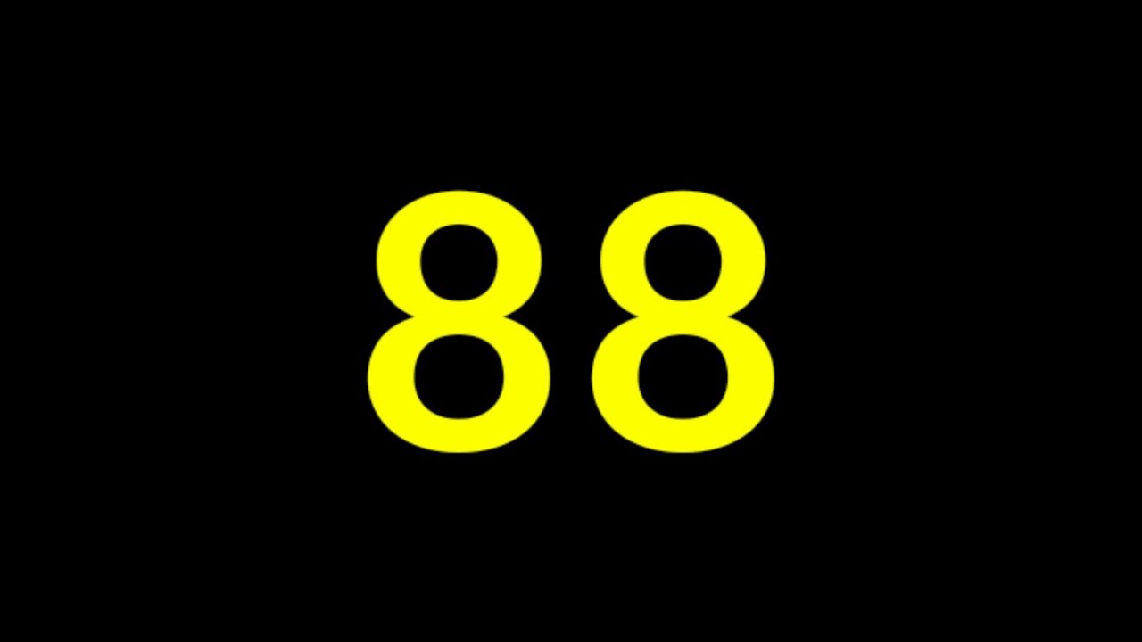 88 Seconds Countdown Timer With Sound Effect