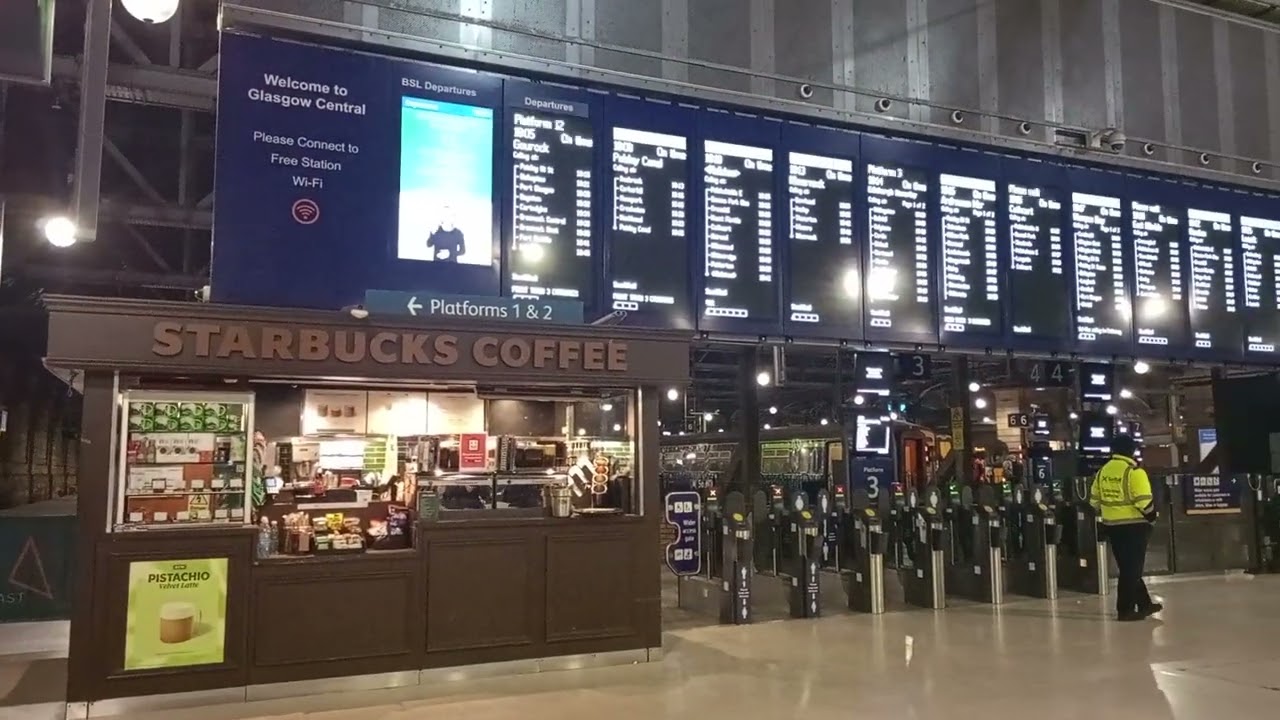 Glasgow Central Railway Station Scotland Uk 🏴󠁧󠁢󠁳󠁣󠁴󠁿 7/01/25