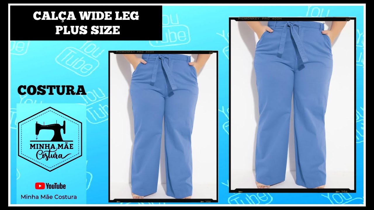 COMO COSTURAR CALÇA WIDE LEG PLUS SIZE