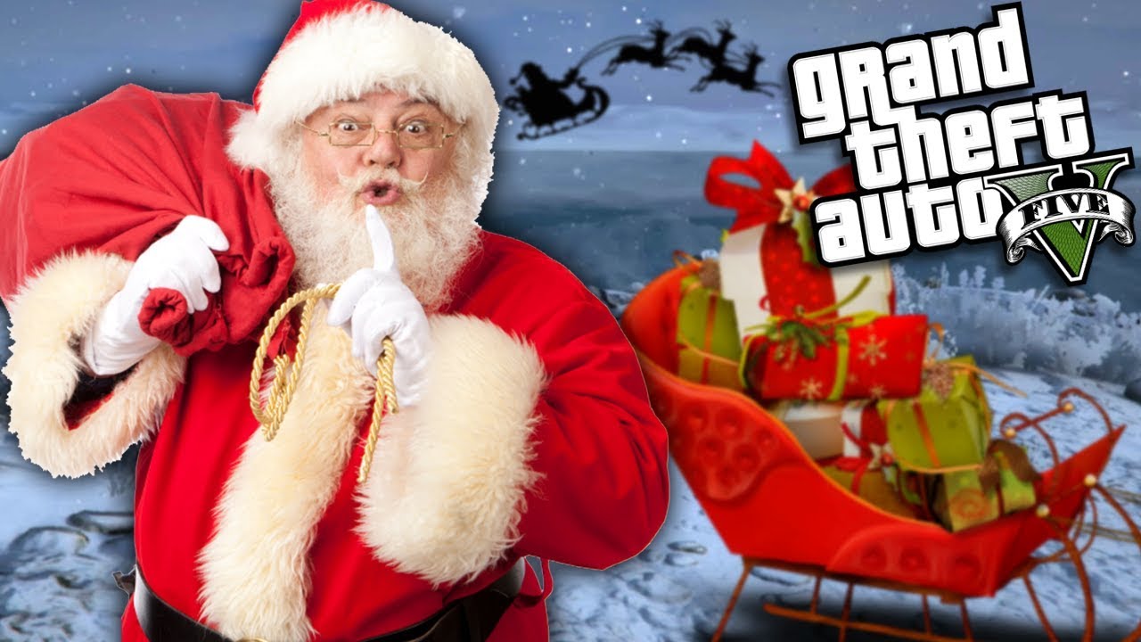 GTA 5 Mods - SANTA CLAUS CHRISTMAS MOD w/ SLEIGH (GTA 5 PC Mods Gameplay)