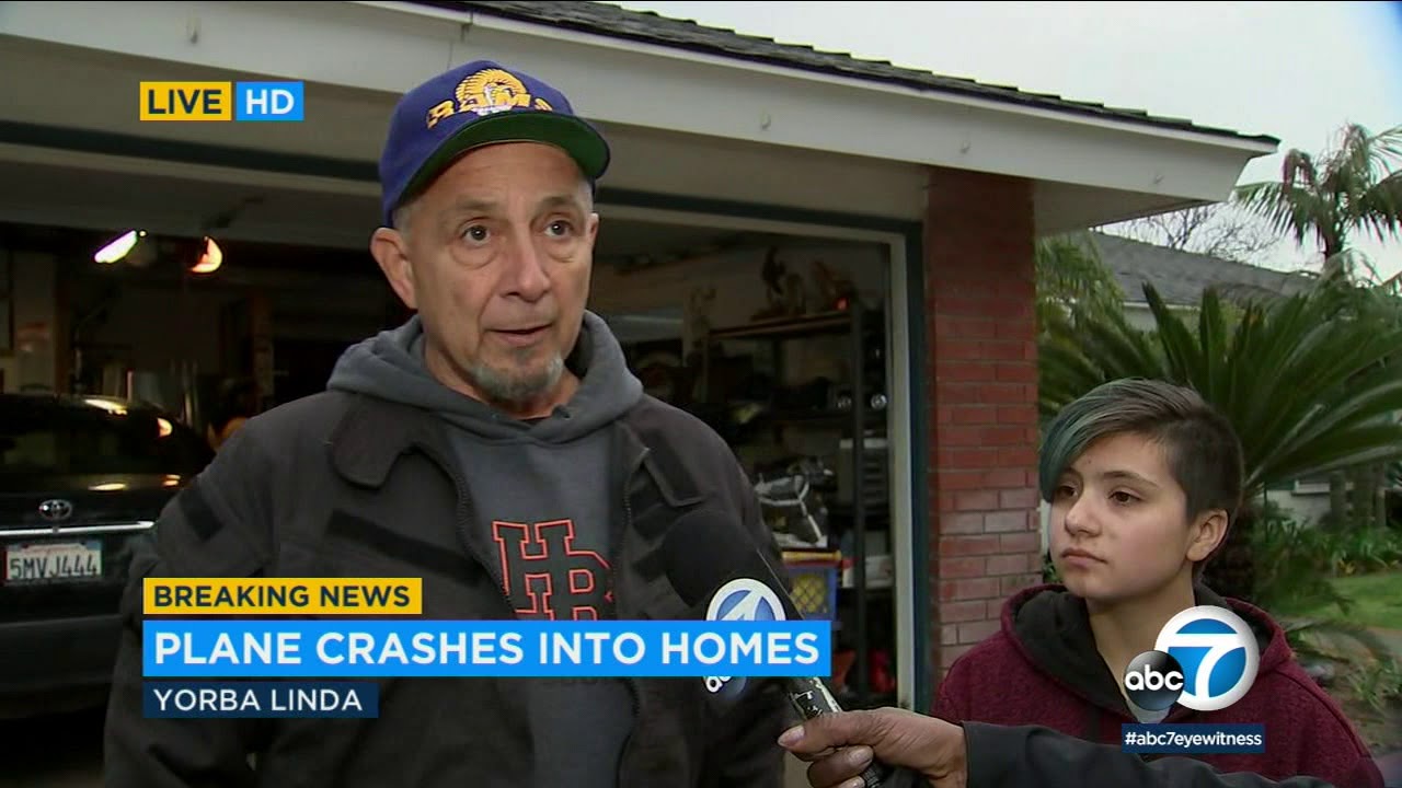 Witness describes Yorba Linda plane crash, house fire I ABC7