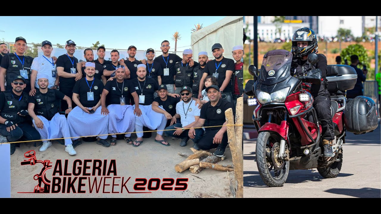 من المطر إلى الحماس! مغامرتنا نحو Algeria Bike Week 2025 في وهران 🏍️🌧️