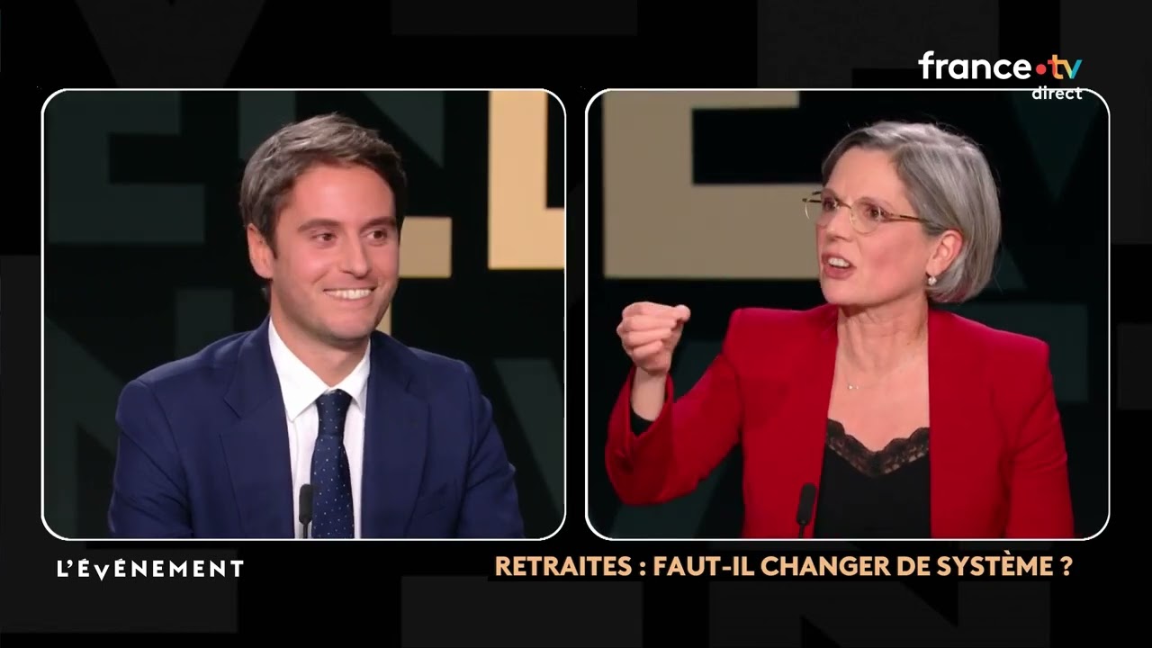 Le duel Gabriel Attal / Sandrine Rousseau sur les #retraites
