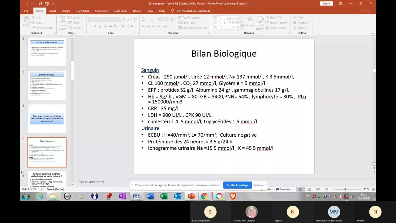 Visioconf - Nephro : Nephropathie lupique.