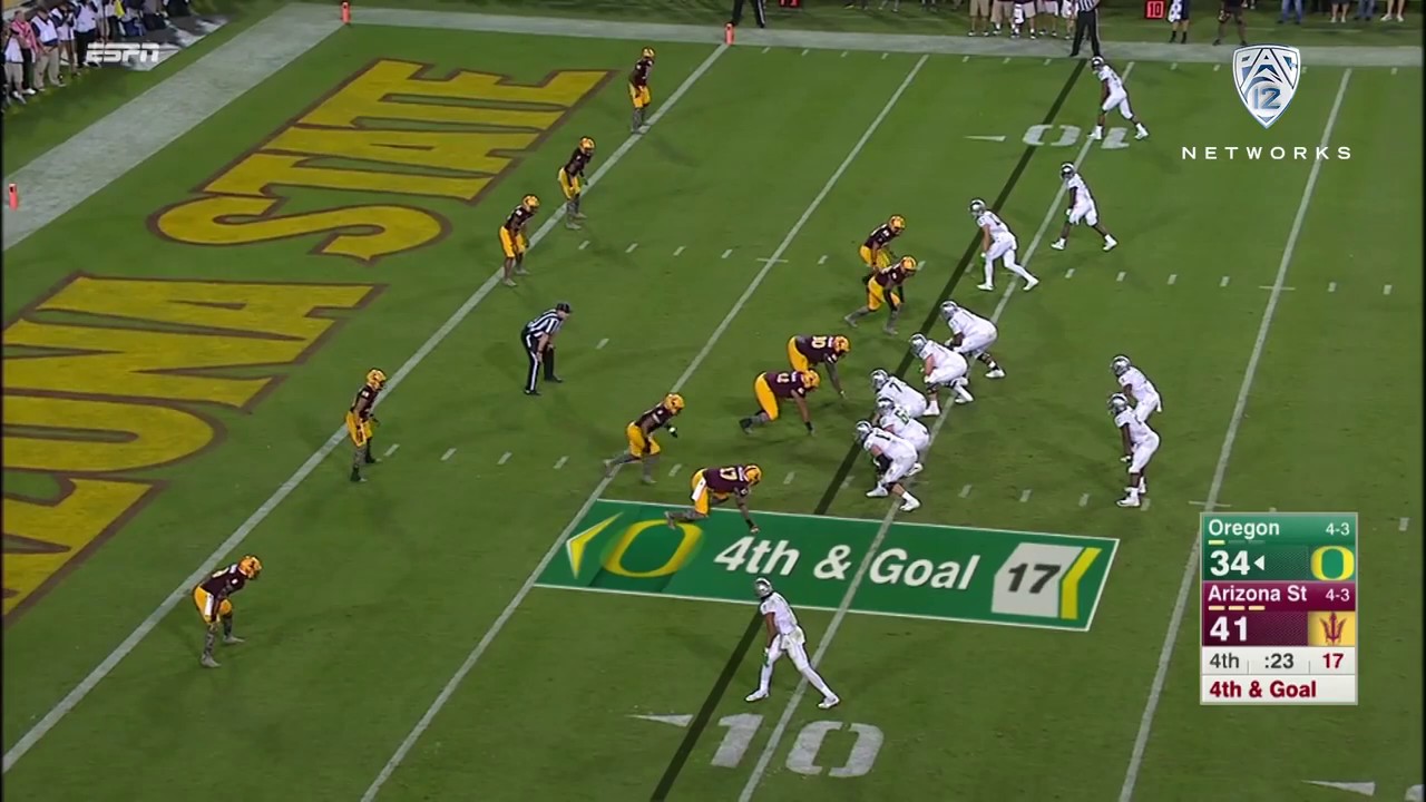 Oregon's Vernon Adams forces OT vs. ASU  on 10/29/2015