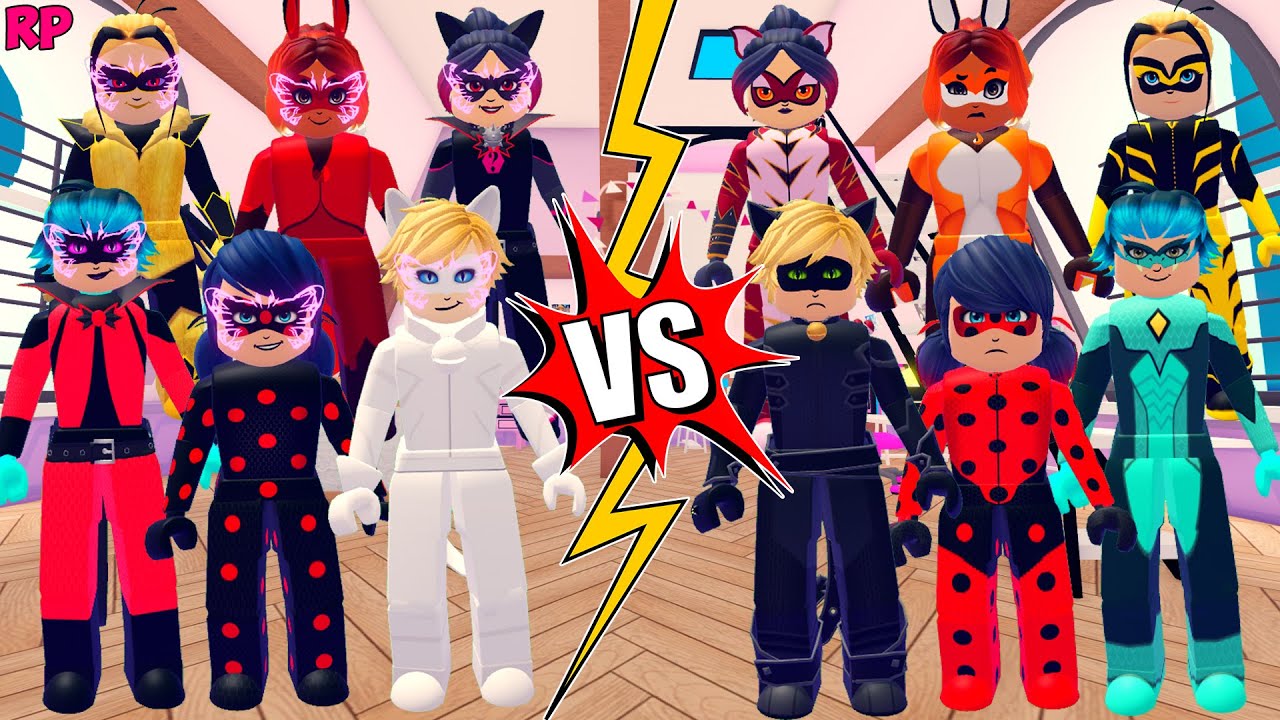 EVIL VS ORIGINAL TRANSFORMATION (COMPARISON) NO MIRACULOUS RP - MIRACULOUS ROBLOX!