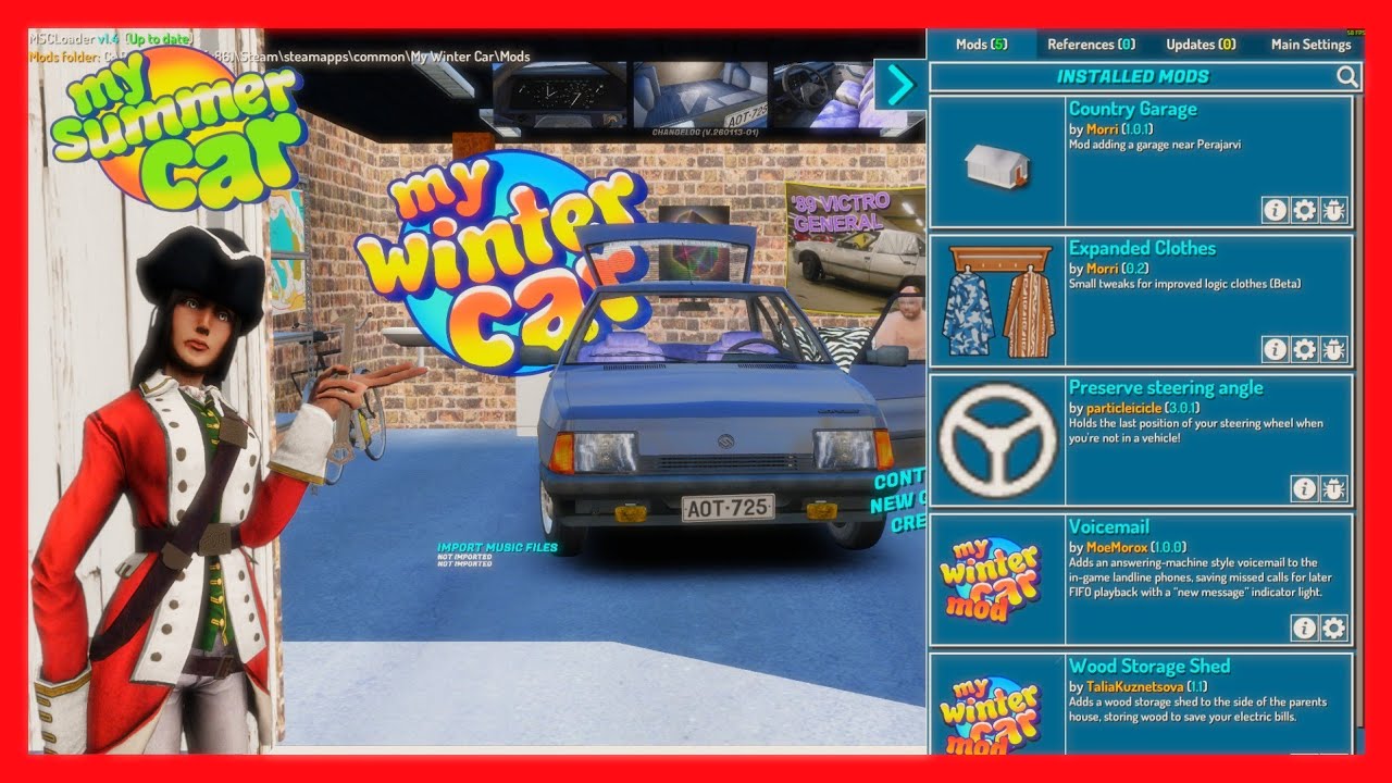 Punatakki - KUINKA ASENTAA MODIT My Winter Car / My Summer Car -Suomi 2026