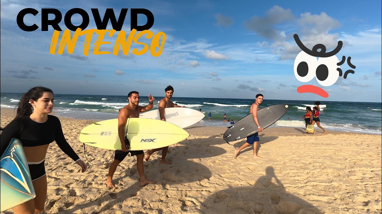 SURFANDO NUM CROWD INTENSO