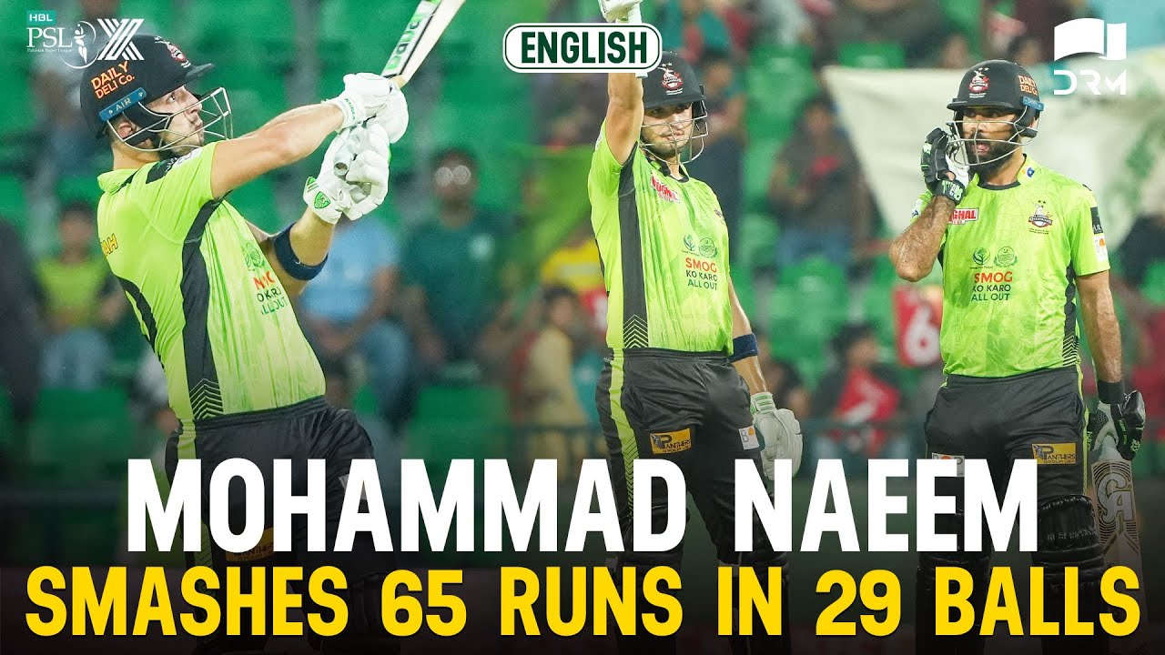 Mohammad Naeem Fiery Fifty 🔥 | Lahore Qalandars vs Karachi Kings | Match 24 | HBL PSL X | M3O1K