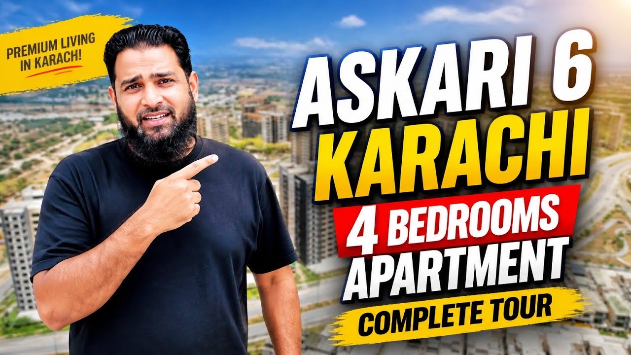 Inside a Luxury 4-Bedroom Apartment in Askari 6 Karachi