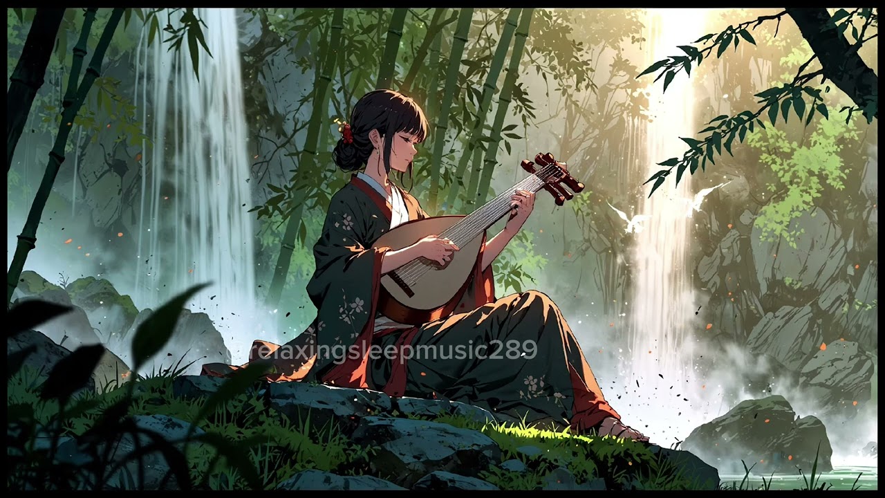 Chinese Pipa by the River | Peaceful Nature Sounds พินจีนเพราะๆฟังสบาย