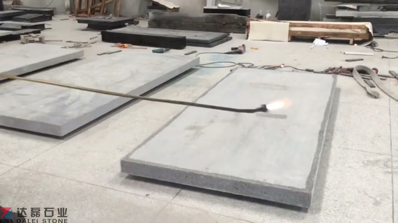 Flamed Finish Granite Slab