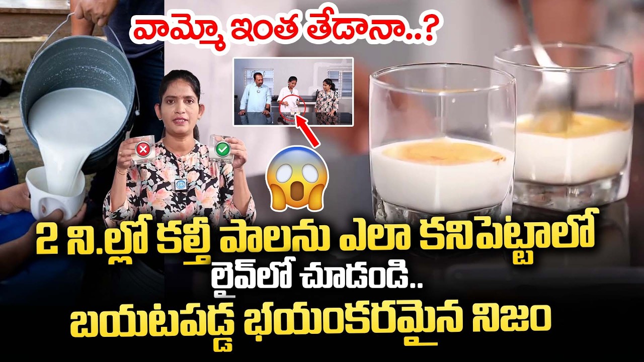 కల్తీ పాలను ఇలా కనిపెట్టండి..| Adulterated Milk Test |Which Milk is Good or Bad |Rajamundry |iDream