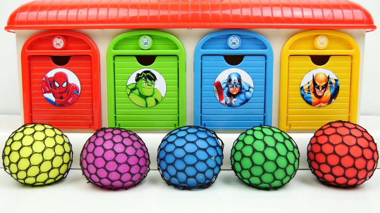 Satisfying Video | How I Made 5 Relax Balls with Crazy Giant Doors and Princesses Color Garage ASMR