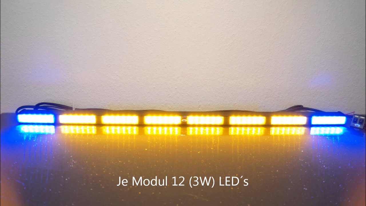 LED - Heckwarnsystem REAR - FLASH - STAR (ECE - R65 außen Blau / innen Orange)