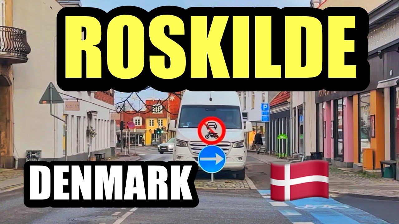 Driving in Roskilde City Center 🇩🇰 | Ringstedgade to Frederiksborgvej | Denmark 4K Tour