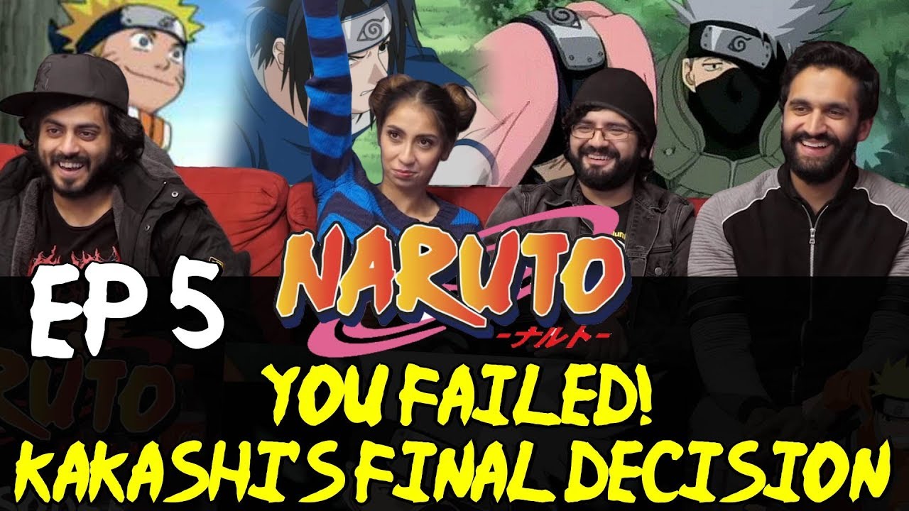 Naruto - Episode 5 - You Failed! Kakashi's Final Decision - Group Reaction
