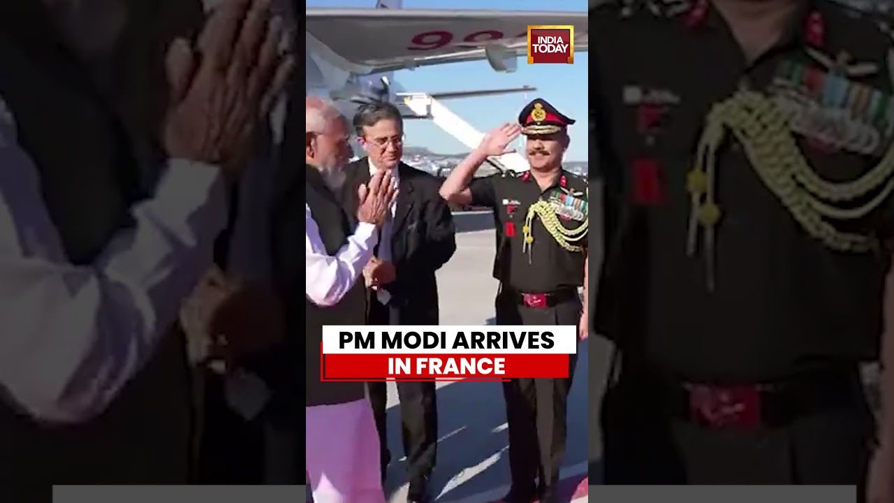 Breaking: Prime Minister Narendra Modi Reaches Nice, France | PM Modi | PM Modi News