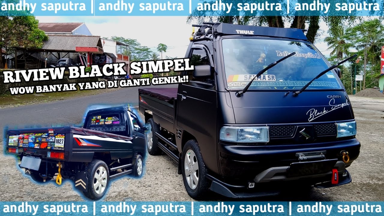RIVIEW PICK UP MODIFIKASI BLACK SIMPEL TAMPILAN MAKIN KECE