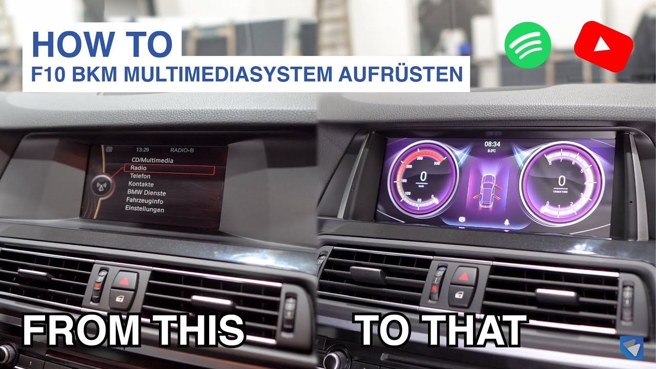 HOW TO: BMW F10 BKM Android Multimediasystem aufrüsten! | Youtube, Spotify,.. jetzt alles möglich!