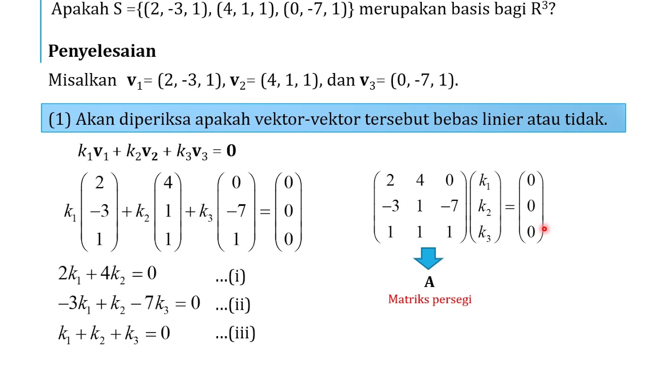(Matriks & Ruang Vektor)_Basis dan Dimensi