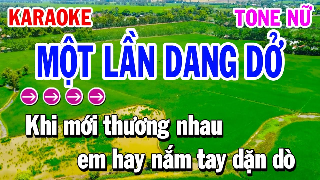 Karaoke Một Lần Dang Dở Tone Nữ Nhạc Sống ( Beat 2026 ) Huỳnh Lê