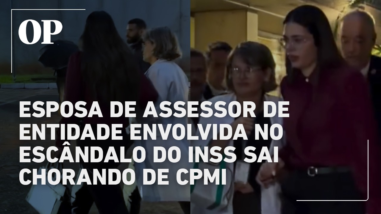 Esposa de assessor de entidade envolvida no esc&acirc;ndalo do INSS sai chorando de CPMI
