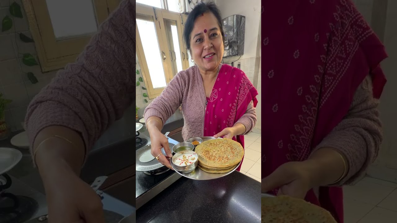 एकदम new-कच्ची मटर आलू के खस्ता नरम पराठे-खाते ही मुंह में घुल जाए-घर में सबके favourite-बनते ख़त्म