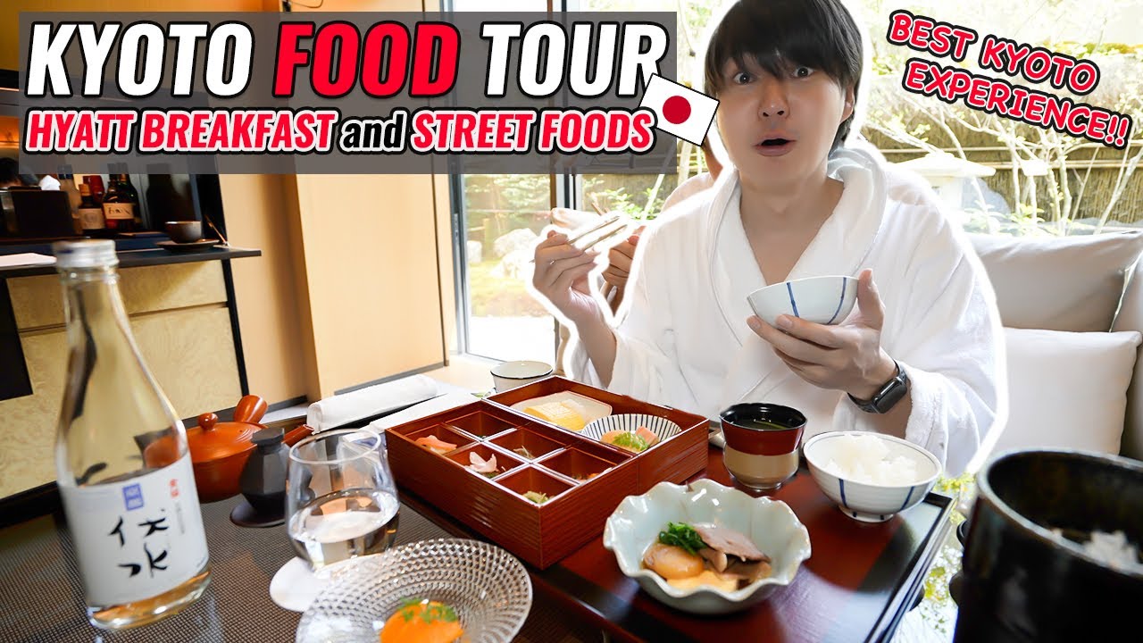 Kyoto Park Hyatt Luxury Breakfast, Nishiki Market Street Foods Ep. 343