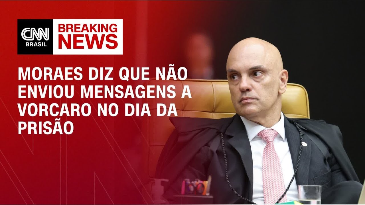 Moraes nega que tenha recebido mensagens de Vorcaro no dia da prisão | HORA H