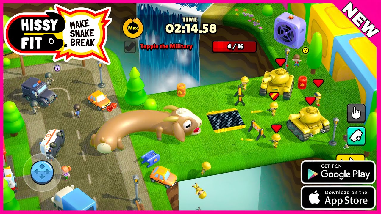 Hissy Fit: Make Snake Break | New Game (Android,iOS) #iosgameplay #rhodegamer #newgame