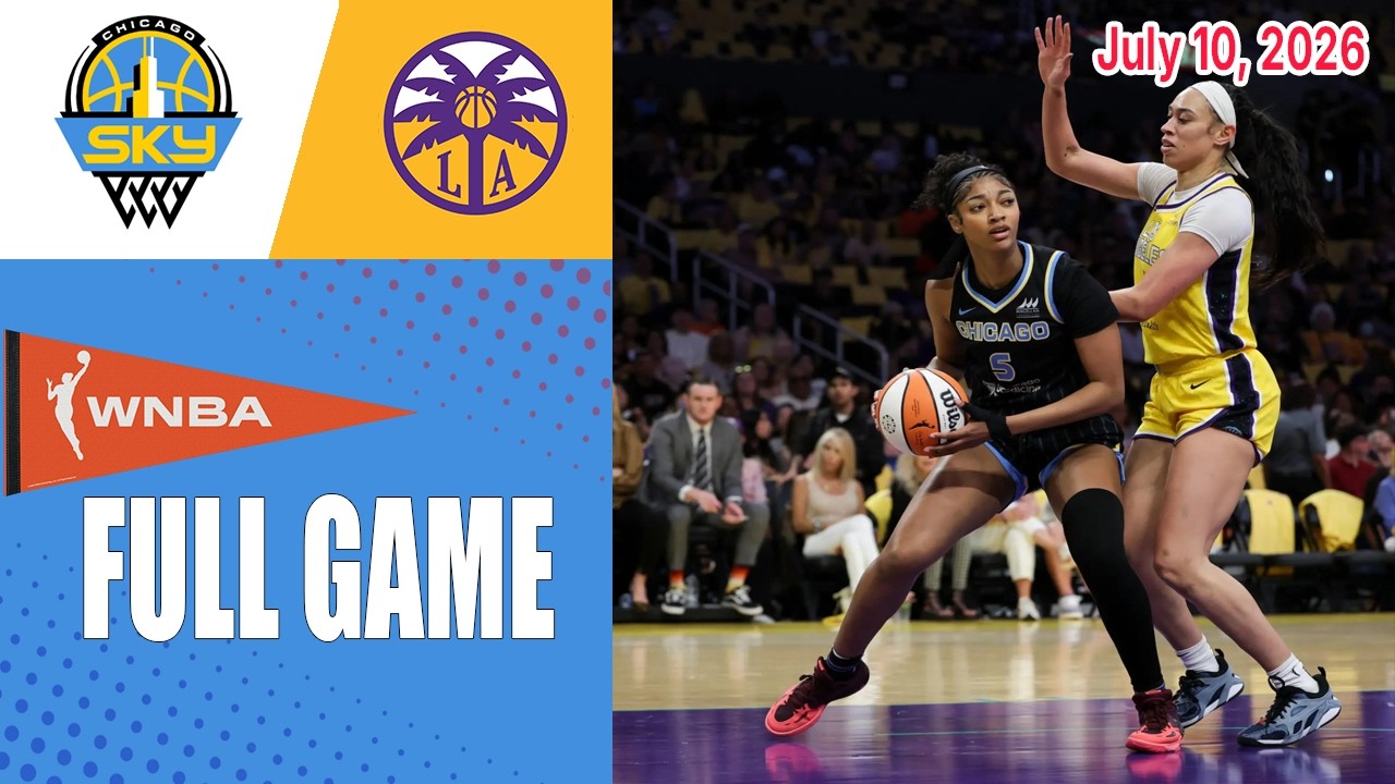 Chicago Sky против Los Angeles Sparks &mdash; ПОЛНЫЙ МАТЧ &mdash; 10 июля 2026 г. | Регулярный чемпионат WNBA...