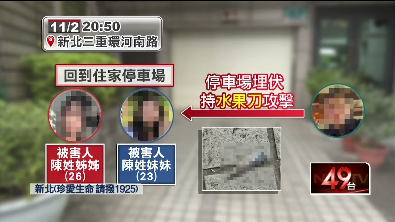 三重情殺案1死2傷　男埋伏砍殺前任姊妹「畏罪墜樓亡」